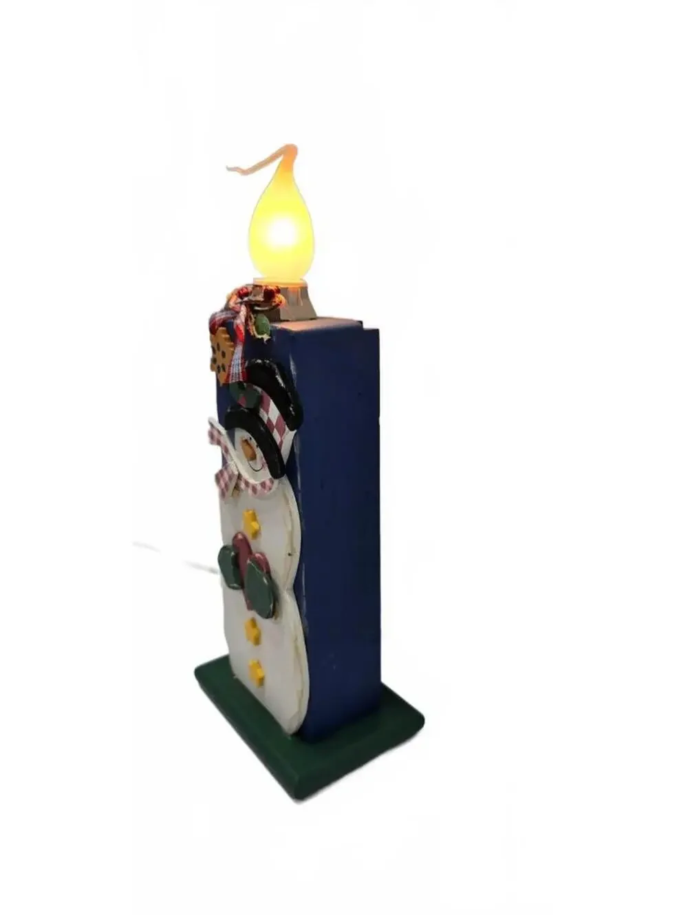 Vintage Style Snowman Candle Lamp Decoration